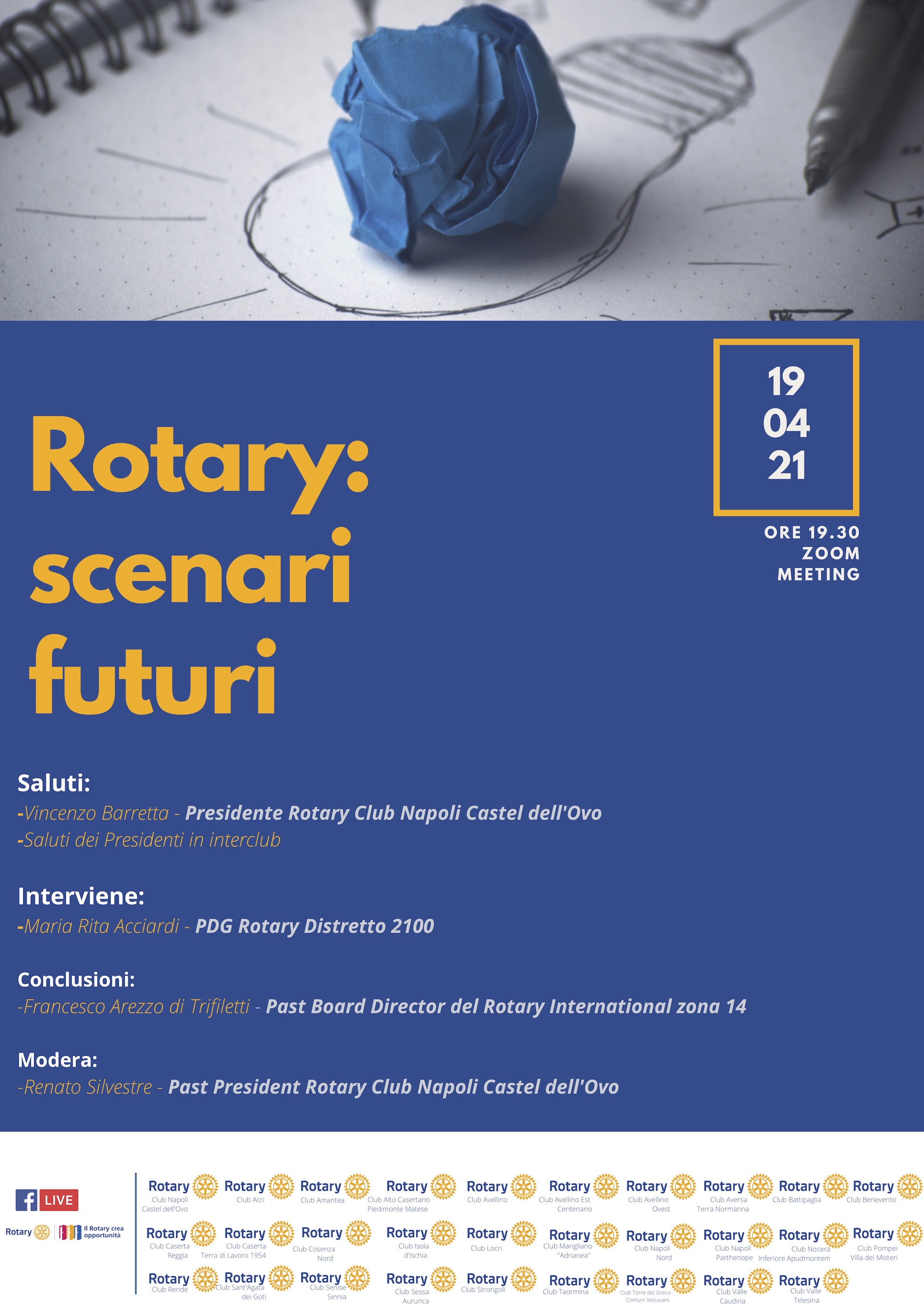 Incontro Interclub Rotary scenari futuri Rotary Alto